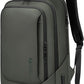 hk Laptop Backpack for Men with USB Charging Port Water-Resistant for 15.6 Inch Computer Bag Durable High-Tech Daypack Casual Backpack for Business Work College Weekender Travel- Green