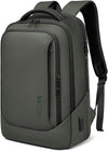 hk Laptop Backpack for Men with USB Charging Port Water-Resistant for 15.6 Inch Computer Bag Durable High-Tech Daypack Casual Backpack for Business Work College Weekender Travel- Green