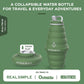 HYDAWAY 25oz Collapsible Water Bottle - BPA-Free, Leakproof, Lightweight, and Space-Saving - Perfect for Hiking, Travel, and All-Day Hydration