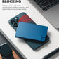 VULKIT Pop up Card Holder Minimalist Credit Card Holder RFID Blocking Slim Metal Card Case for Men or Women(Navy)