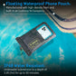 Pelican 2 Pack Marine - IP68 Waterproof Phone Pouch (XL Size) Floating Waterproof Phone Case - Beach Cruise Ship Travel Essentials - Works with All Phones - Detachable Lanyard - Black/Hi-Vis Yellow