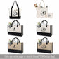 TOPDesign Initial Jute/Canvas Tote Bag, Personalized Present Bag, Suitable for Wedding, Birthday, Beach, Holiday, is a Great Gift for Women, Mom, Teachers, Friends, Bridesmaids (Letter K) - Roamly