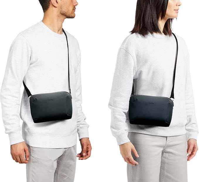 Bellroy Venture Travel Crossbody (black crossbody bag/travel bag with RFID protection and optimized for travel) - DeepOcean