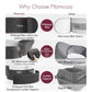 Momcozy Hip Seat Baby Carrier - Adjustable Waistband with Original 3D Belly Protector, Ergonomic Carrier with Various Pockets for Newborns & Toddlers up to 45lbs (Black, Medium)