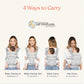 Ergobaby Omni Classic Baby Carrier Newborn to Toddler - Breathable Baby Carriers for Summer - All-Position Carrier with Lumbar Support (7-45 Pounds), Mesh, Charcoal Grey