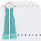 BALEINE 48'' Translucent Garment Bags, 6 Packs PEVA Dress Bag for Closet Clothes Dresses Suit Coats Storage (White, 6PK)