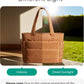 BAGSMART Tote Bag for Women, Lightweight Puffy Tote Bag with Compartments Shoulder Bag Handbag for Travel, Work, Gym,