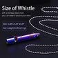 Whistle Emergency Titanium Whistle,Survival Loud Whistle Safety Whistle for Kids Women,EDC Signal Whistles Necklace