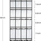 Hanging Shoe Organizer, Over The Door Shoe Organizer with 24 Mesh Large Pockets Door Shoe Rack for Men Women Kids Hanging Door Shoe Holder Size:58x21 Inch (White-2pack)
