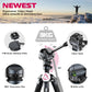 ULANZI F38 Video Travel Tripod, 61.4" Lightweight Carbon Fiber Camera Tripod with Quick Release 1/4" Screw & Video Head, for Most Cameras/DSLR/Projector, Weight 2.38lbs, Maxload 22lbs