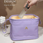 Birthday Gifts for Girls, Initial Large Makeup Bags, Personalized Double Layer Cosmetic Bag with Makeup Brush Organizer,Toiletry Bag, Gifts for Women Girlfriend Friends Female Mom Sister