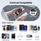 iWALK Mini Portable Charger 10,000mAh, 22.5W USB-C Fast Charging Power Bank with Built-in Cable, Travel Essential Ultra-Small Battery Pack Compatible for iPhone 16/16 Pro/15, Samsung, Google, White