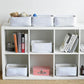 TheWarmHome Storage Basket for Gifts Empty - 11.8x7.8x5.2 inch 1 Pack Fabric Storage Cubes, Nursery Organizers and Storage for Closet Cloth Toy Book (White)