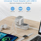 TESSAN Universal Travel Adapter, International Power Adapter with 4 USB Ports (1 USB C), Worldwide Plug Adaptor Wall Charger for USA to Europe UK France Germany Spain Ireland Australia(Type C/G/A/I)