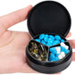 Metal Pill Case 3 Compartment - Waterproof Pocket Purse Pill Box Aluminium Travel Pill Container Medicine Organizer Portable Daily Pill Holder for Vitamins Medication Fish Oils