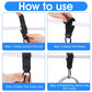 Xindojuz 2 PCS Stroller Hooks for Bags, Multipurpose Stroller Straps with Large Carabiner Clip for Hanging Diaper Bag and Strollers Organizer Accessories for Wheelchair, Shopping and Pet Carts (Black)