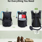 ECOHUB Hydration Backpack for Men Women, 20L Lightweight Hiking Daypack Cycling Backpack with 2L Water Bladder, Insulated Hydration Pack with Waist Pack