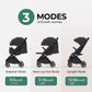 newyoo Lightweight Baby Travel Stroller, Compact Toddler Strollers w Telescoping Handle, Cup Holder & Storage Pocket, One-Hand Quick Fold, Near Flat Recline Seat, TR18, Black
