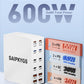 USB Charging Station (600W),12-Port USB C Charger Block with Dual 100W PD USB-C Fast Charging Station Hub for MacBook Pro/Air/All iPad Phone 17/16 15/14/13/Pro Max/Samsung Galaxy Note(White) - Roamly