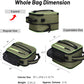 MIER Expandable Lunch Bag Insulated Lunch Box for Men to Work Travel Portable Lunchbox Bags with Shoulder Strap and Water Bottle Holder(Green)