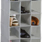 Simple Houseware Hanging Closet Organizers 24 Section Shoe Shelves, Gray