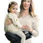 GROWNSY Ultra-Comfy Baby Carrier with Hip Seat, Enhanced Safety, Hands-Free Support for Newborn to Toddler (0-50 lbs), Multiple Pockets, Ergonomic, Adjustable Waistband, Minimalist Design – Black