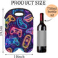 Neoprene Wine Tote, Bottle Carrier Gag Insulating Neoprene Thicker, Insulated Wine Bag for Travel Holds Two Bottles, Bottle Carrier Bags Protect the Bottles, Game Console