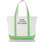 CB STATION Medium Classic Canvas Tote Bag for Women, Top Zipper Closure, Outer Pocket, Daily Essentials, Groceries, Traveling
