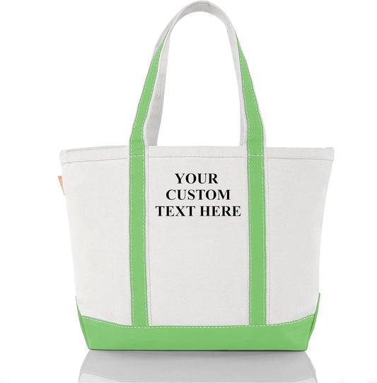 CB STATION Medium Classic Canvas Tote Bag for Women, Top Zipper Closure, Outer Pocket, Daily Essentials, Groceries, Traveling