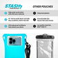Waterproof Phone Pouch w/Long Lanyard | IPX8 Adventure Grade Cellphone Dry Bag Case, Fits iPhone 15 Pro Max,14 Pro Max, 13 Pro Max, XS, XR, Galaxy S21, for Snorkeling, Kayaking, Cruise Orange