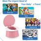 Travel Potty for Toddler, Portable and Foldable Toilet, Apply to Seat Emergency Toilet for Car, Camping, Outdoor, Indoor (pink, small)