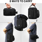 MIER Expandable Lunch Bag Insulated Lunch Box for Men to Work Travel Portable Lunchbox Bags with Shoulder Strap and Water Bottle Holder, Black