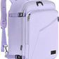 MATEIN Carry on Backpack for Women, 40L Heavy Duty Travel Backpack Airplane Approved, Expandable Simple Fashion Daypack, Frequent Traveler Gifts, Light Purple