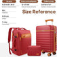 UKEIN Luggage Sets 3 Piece, PC Hardside Checked Luggage 28 Inch With Spinner Wheels with TSA Lock, Large Suitcase Set With Travel Backpack for Men (Red, 3 piece set (28inch))