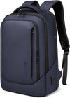 hk Laptop Backpack for Men with USB Charging Port Water-Resistant for 15.6 Inch Computer Bag Durable High-Tech Daypack Casual Backpack for Business Work College Weekender Travel- Blue