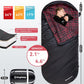 KingCamp Sleeping Bag for Adults, Cold Weather & Warm Extra Wide Big & Tall XL Portable Waterproof Flannel Sleeping Bags, Essentials Gear Accessories for Camping Backpacking Hiking Indoor & Outdoor