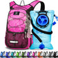 Insulated Hydration Backpack Pack with 3L BPA Free Leak Proof Water Bladder, Large Storage Lightweight Hiking Daypack with Waist Pouches & Cooler Layer, for Running, Biking, Camping, Festival - Roamly