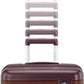 Virtuosa Hardside 21 Inch Carry On Luggage - Airline Approved with 360° Spinner Wheels, RightHeight™ Adjustable Handle - Zippered WetPak™ - TSA Lock - Expandable Light Polycarbonate Shell - Merlot