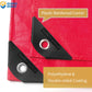 GUARD SHIELD Red Tarp 8x8 Feet Tarps High Visibility Outdoor Poly Cover Lightweight 6mil
