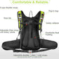 Insulated Hydration Backpack Pack with 3L BPA Free Leak Proof Water Bladder, Large Storage Lightweight Hiking Daypack with Waist Pouches & Cooler Layer, for Running, Biking, Camping, Festival - Roamly