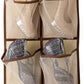 KEEPJOY Over The Door Shoe Organizer,Hanging Shoe Organizer 12 Mesh Pockets Shoe Organizer for Closet,Works Well for Men and Woman Kids Shoes Storage, 57.5×12.6inch(Beige)