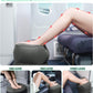 JefDiee Inflatable Travel Foot Rest Pillow, Kids Airplane Bed, Adjustable 3 Layers Height Leg Rest Pillow, Adults Travel Essentials Great for Airplane, Office, Home, Trains, Cars (Dark Grey)