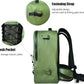 Buffalo Gear 26L Waterproof Fishing Tackle Backpack with Rod Holder, Fly Fishing Gear Storage Bag for Outdoor Angling