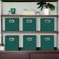 Household Essentials 6 ct Open Fabric Cube Storage Bins, Forest Green