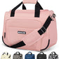 Underseat Carry On Luggage Lightweight Travel Tote Weekender Bag Overnight Duffle Bag for Travel, Travel Essentials Personal Item Travel Bag for Women and Men, Pink-18Inch