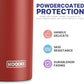 koodee Coffee Tumbler 20 oz Stainless Steel Double Wall Vacuum Insulated Skinny Tumbler with Lid and Straw, Beach Cup for Women and Girls(Canyon Red)