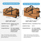 Vomgomfom Wheeled Collapsible Duffel Bag,110L-140L Expandable Checked Luggage, No-Telescopic-Handle with Anti-Burst Zipper & Reinforced Frame,Brown - Roamly