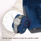Watch Travel Case, Luxury Leather Watch Roll 2 Slot Organizer Box, Jewelry Storage Case Gifts for Man and Woman Christmas Anniversary Birthday (Blue-2slot)