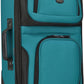 U.S. Traveler Lightweight Rolling 20" Carry On Luggage Softside Suitcase, Teal, 2 Wheel Single