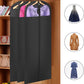 Univivi Long Garment Bags for Hanging Clothes, 65" Dress Bags for Gowns Long for Closet Storage with Large Visible Window for Long Suits, Coats, Dresses, 3 Pack, Black